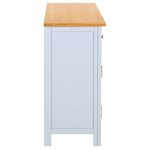 Μπουφές 110 x 33,5 x 70 εκ. από Μασίφ Ξύλο Δρυός - PAKOBAZAAR