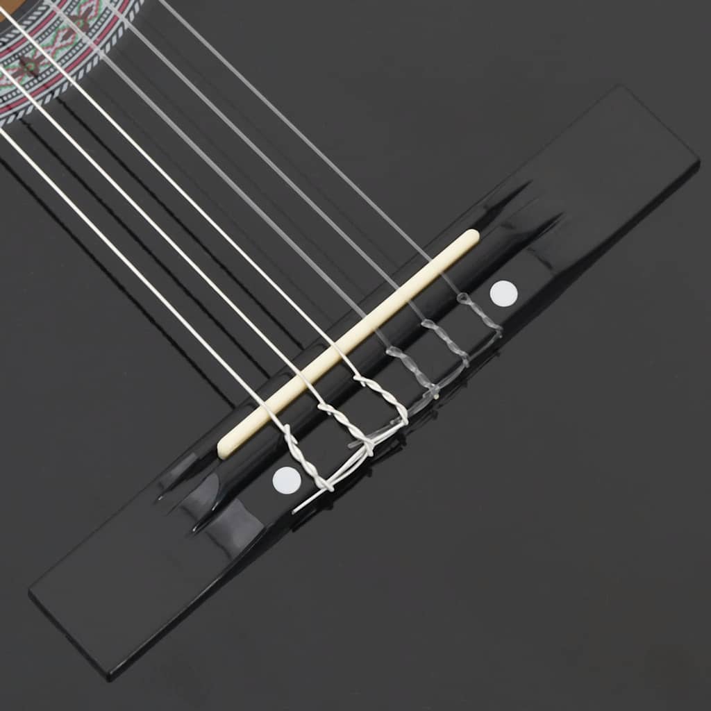 Κιθάρα Western Classical Cutaway Σετ 12 Τεμ. 6 Χορδές Μαύρη 38"