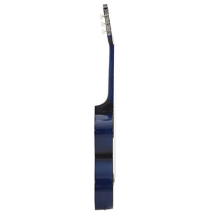 Κιθάρα Western Classical Cutaway με 6 Χορδές Μπλε Σκίαση 38"