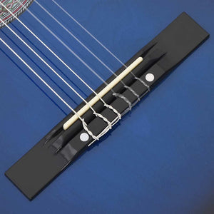Κιθάρα Western Classical Cutaway Σετ 12 Τεμ. 6 Χορδές Μπλε 38"