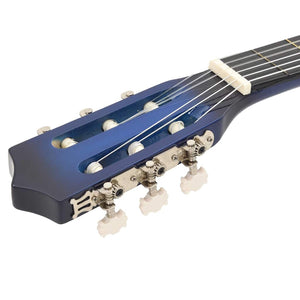 Κιθάρα Western Classical Cutaway Σετ 12 Τεμ. 6 Χορδές Μπλε 38"
