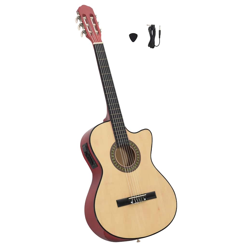 Κιθάρα Western Classical Cutaway με Ισοσταθμιτή 6 Χορδές Μαύρη