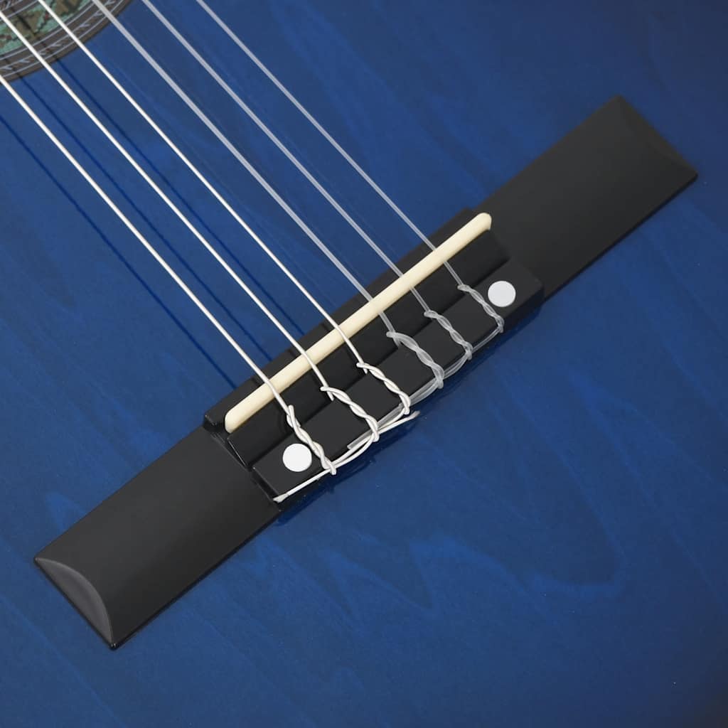 Κιθάρα Western Classical Cutaway Μπλε με Ισοσταθμιτή 6 Χορδές - Pakobazaar