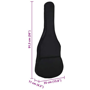 Θήκη Κιθάρας για Κλασική Κιθάρα 1/2 (34") Μαύρη 94x35 εκ. Υφασμάτινη - Pakobazaar