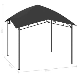 Κιόσκι Κήπου Ανθρακί 3 x 3 x 2,9 μ. 180 γρ./μ²