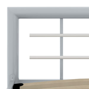 Πλαίσιο Κρεβατιού Γκρι / Λευκό 90 x 200 εκ. Μεταλλικό - PAKOBAZAAR