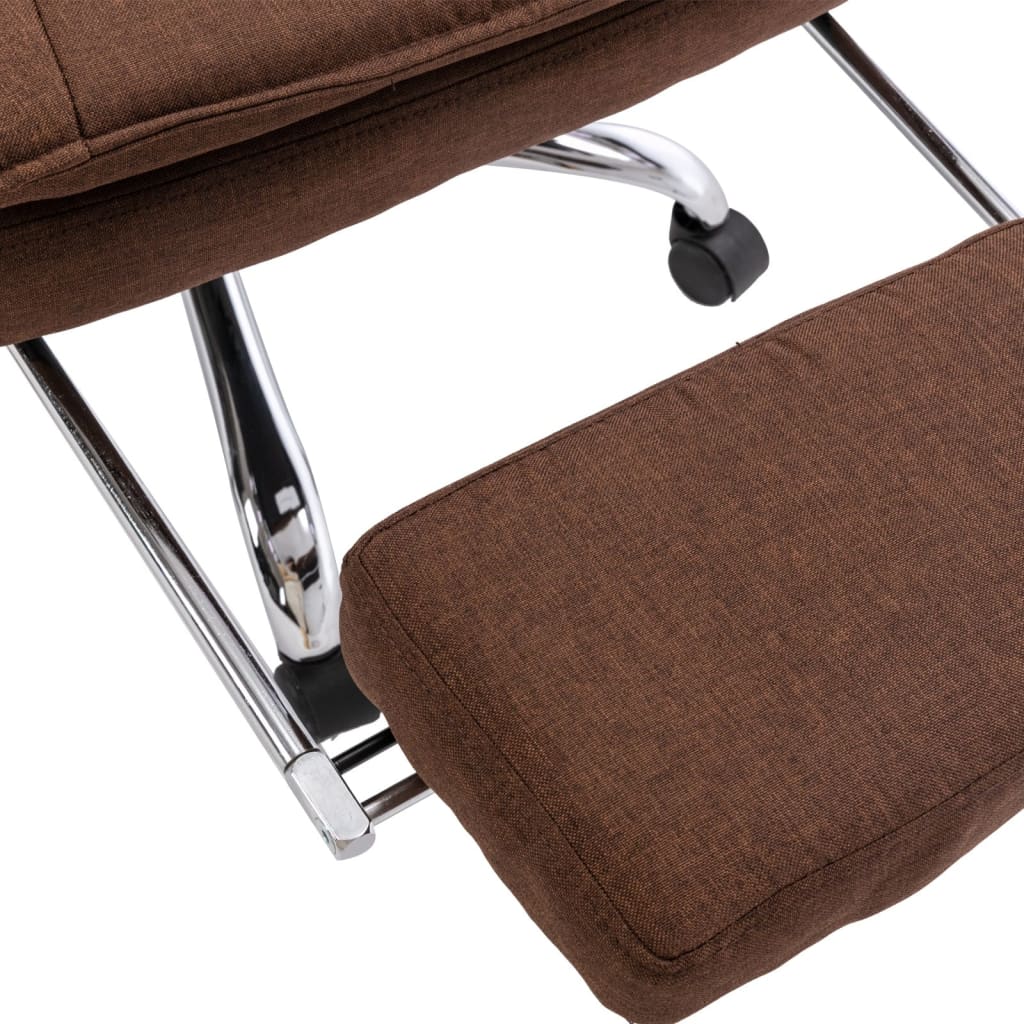 Καρέκλα Γραφείου Καφέ Υφασμάτινη - PAKOBAZAAR