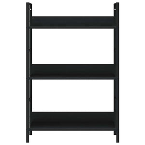 Ραφιέρα 3 Επιπέδων Μαύρη 60x27,6x90,5 εκ. Επεξεργασμένο Ξύλο - PAKOBAZAAR