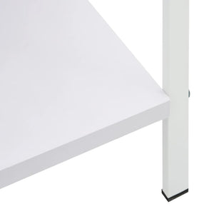 Ραφιέρα 3 Επιπέδων Λευκή 60x27,6x90,5 εκ. Επεξεργασμένο Ξύλο - PAKOBAZAAR