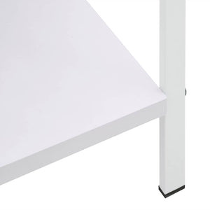 Ραφιέρα 3 Επιπέδων Λευκή 60x27,6x90,5 εκ. Επεξεργασμένο Ξύλο - PAKOBAZAAR