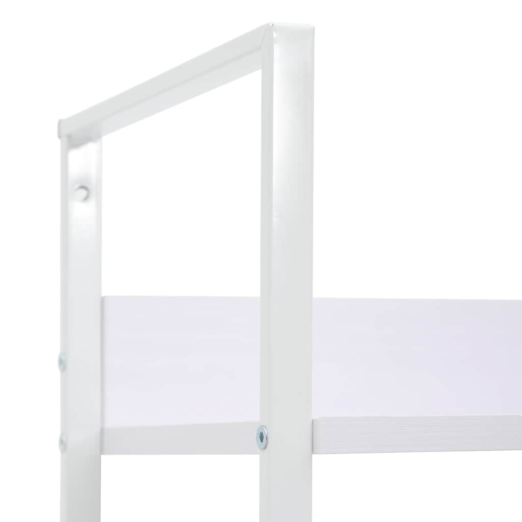 Ραφιέρα 3 Επιπέδων Λευκή 60x27,6x90,5 εκ. Επεξεργασμένο Ξύλο - PAKOBAZAAR