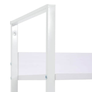 Ραφιέρα 3 Επιπέδων Λευκή 60x27,6x90,5 εκ. Επεξεργασμένο Ξύλο - PAKOBAZAAR