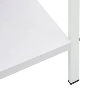 Ραφιέρα 4 Επιπέδων Λευκή 60x27,6x124,5 εκ. Επεξεργασμένο Ξύλο - PAKOBAZAAR