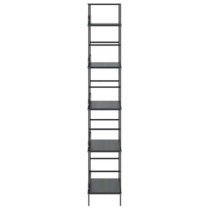 Ραφιέρα 5 Επιπέδων Μαύρη 60x27,6x158,5 εκ. Επεξεργασμένο Ξύλο - PAKOBAZAAR
