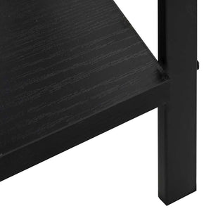 Ραφιέρα 5 Επιπέδων Μαύρη 60x27,6x158,5 εκ. Επεξεργασμένο Ξύλο - PAKOBAZAAR