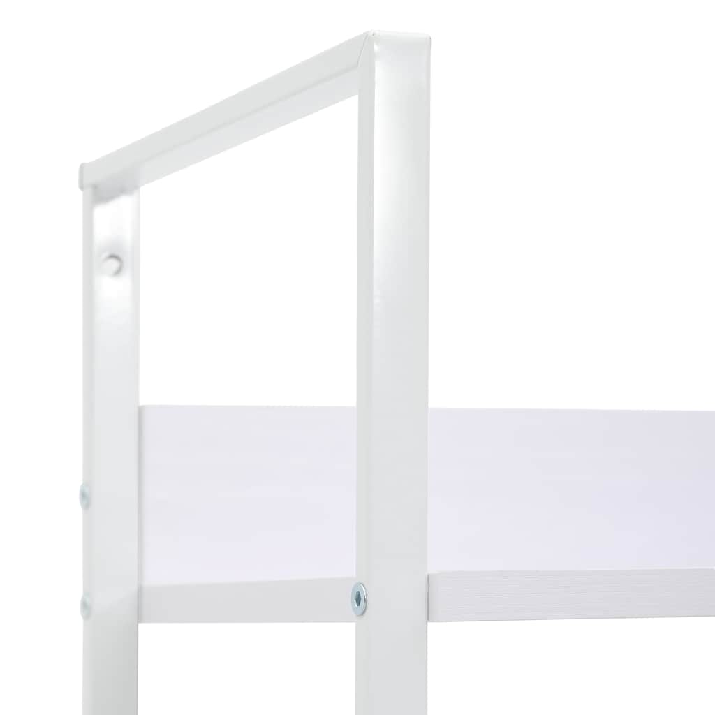 Ραφιέρα 5 Επιπέδων Λευκή 60x27,6x158,5 εκ. Επεξεργασμένο Ξύλο - PAKOBAZAAR