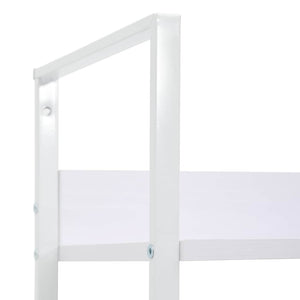 Ραφιέρα 5 Επιπέδων Λευκή 60x27,6x158,5 εκ. Επεξεργασμένο Ξύλο - PAKOBAZAAR
