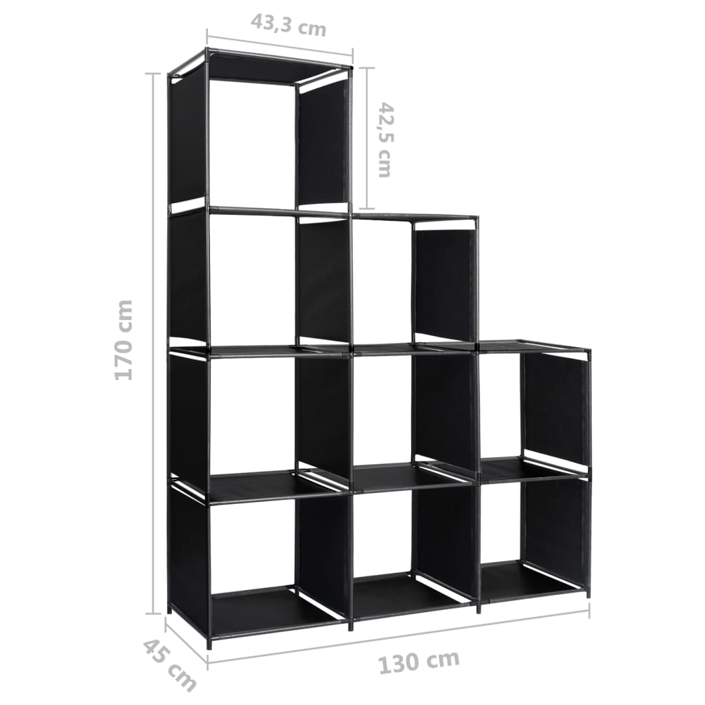 Ραφιέρα Σκάλα Προβολής 130 x 45 x 170 εκ. Υφασμάτινη - PAKOBAZAAR