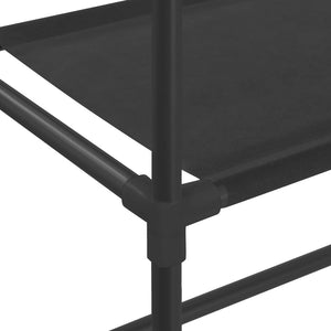 Ραφιέρα 3 Επιπέδων για Πλυντήριο Μαύρη 69 x 28 x 169 εκ. - PAKOBAZAAR