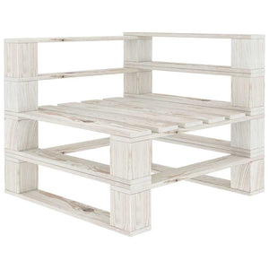 Σαλόνι Κήπου από Παλέτες 6 Τεμαχίων Ξύλινο με Κρεμ Μαξιλάρια