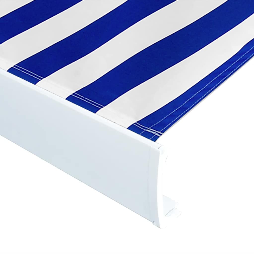 Τέντα Κασετίνα με Μοτέρ Μπλε / Λευκή 300x250 εκ.