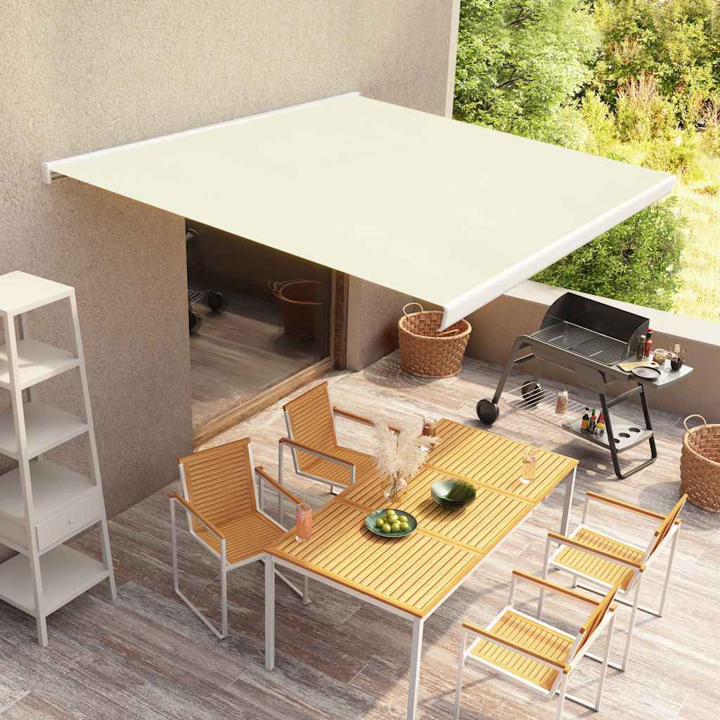 Τέντα Κασετίνα με Μοτέρ Κρεμ 350x250 εκ.