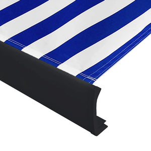 Τέντα Κασετίνα με Μοτέρ Μπλε / Λευκή 300x250 εκ.