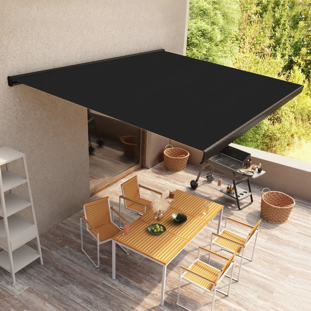 Τέντα Κασετίνα με Μοτέρ Ανθρακί 350 x 250 εκ. - Pakobazaar