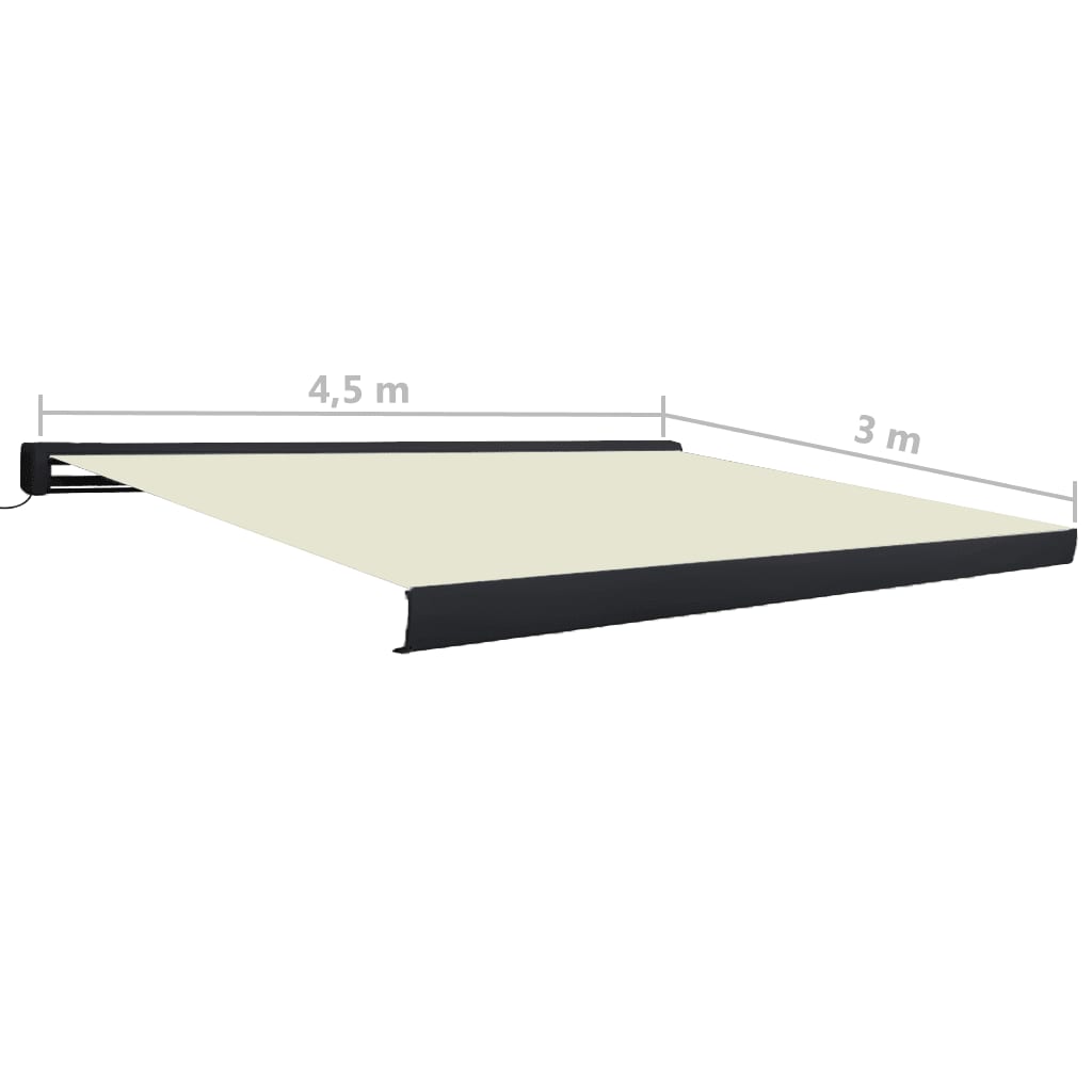 Τέντα Κασετίνα με Μοτέρ Κρεμ 450 x 300 εκ.