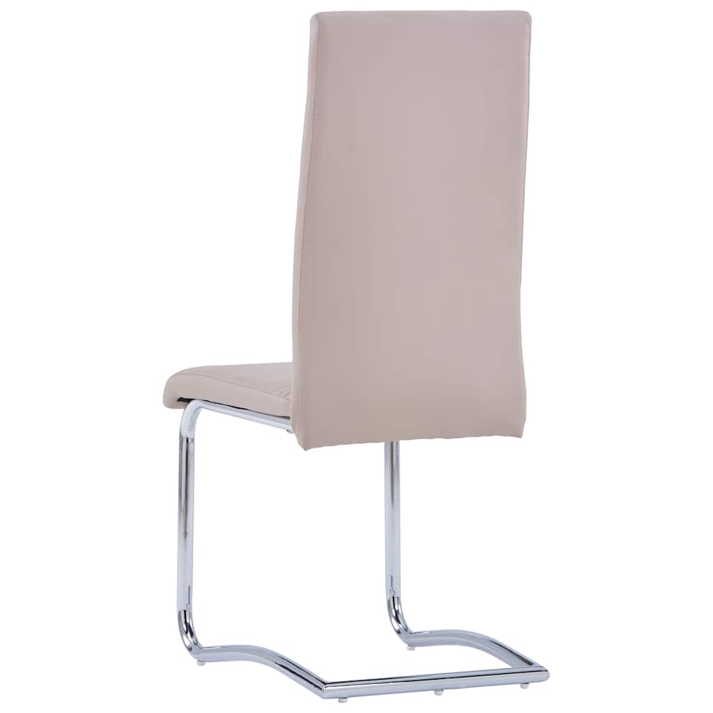 Σετ Τραπεζαρίας 9 Τεμαχίων Χρώμα Καπουτσίνο από Συνθετικό Δέρμα