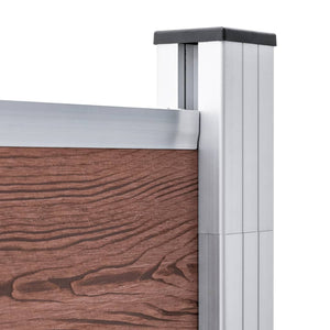Πάνελ Περίφραξης Καφέ 872 x 186 εκ. από WPC - PAKOBAZAAR