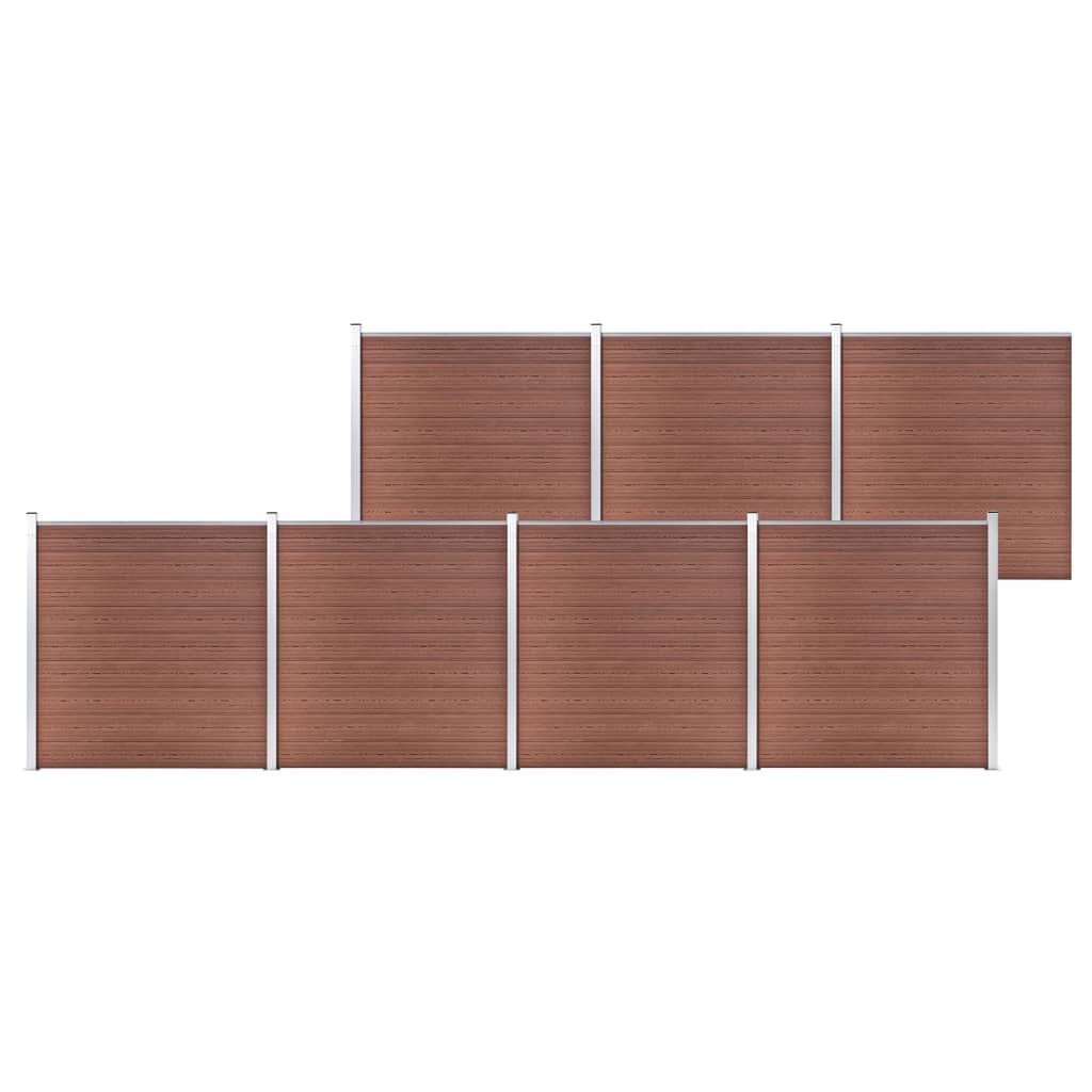 Πάνελ Περίφραξης Καφέ 1218 x 186 εκ. από WPC - PAKOBAZAAR