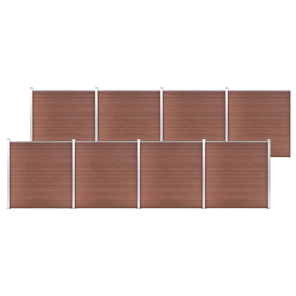 Πάνελ Περίφραξης Καφέ 1391 x 186 εκ. από WPC - PAKOBAZAAR