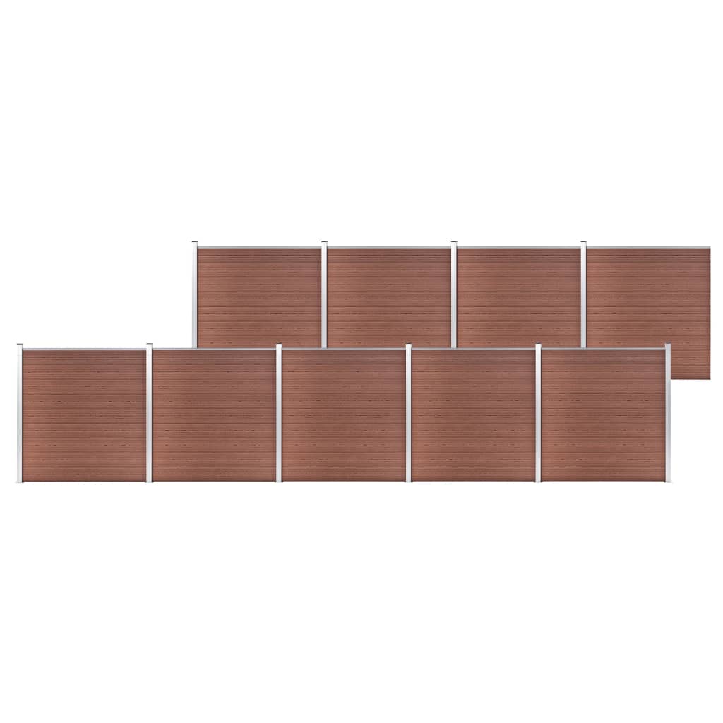 Πάνελ Περίφραξης Καφέ 1564 x 186 εκ. από WPC - PAKOBAZAAR