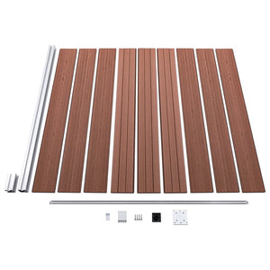Πάνελ Περίφραξης Καφέ 1564 x 186 εκ. από WPC - PAKOBAZAAR