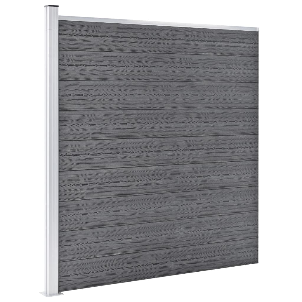 Πάνελ Περίφραξης Γκρι 353 x 186 εκ. από WPC - PAKOBAZAAR