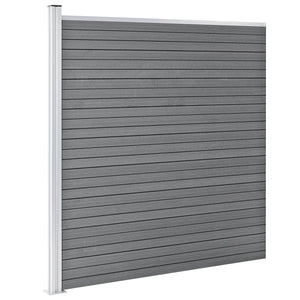 Πάνελ Περίφραξης Γκρι 353 x 186 εκ. από WPC - PAKOBAZAAR