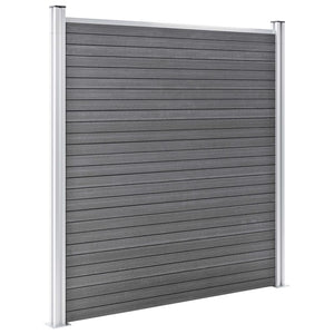 Πάνελ Περίφραξης Γκρι 526 x 186 εκ. από WPC - PAKOBAZAAR
