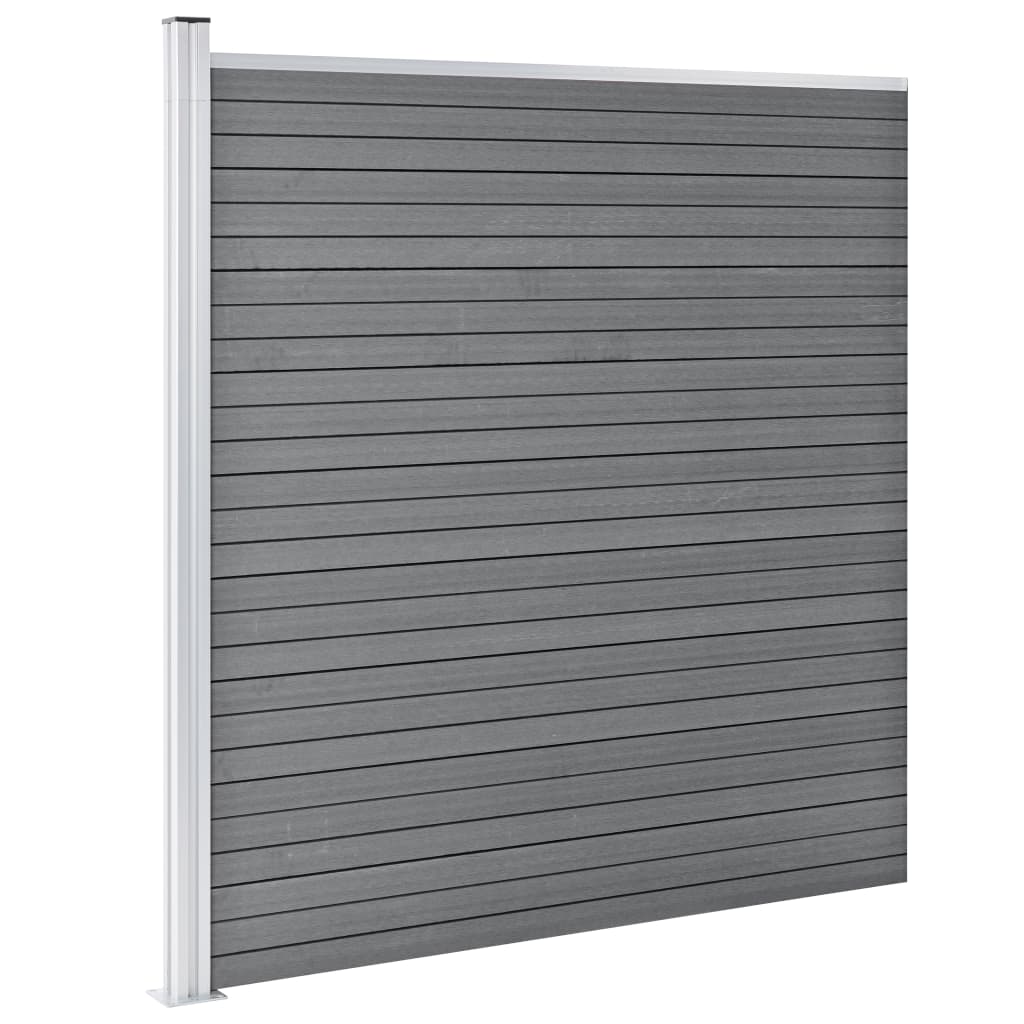 Πάνελ Περίφραξης Γκρι 699 x 186 εκ. από WPC - PAKOBAZAAR