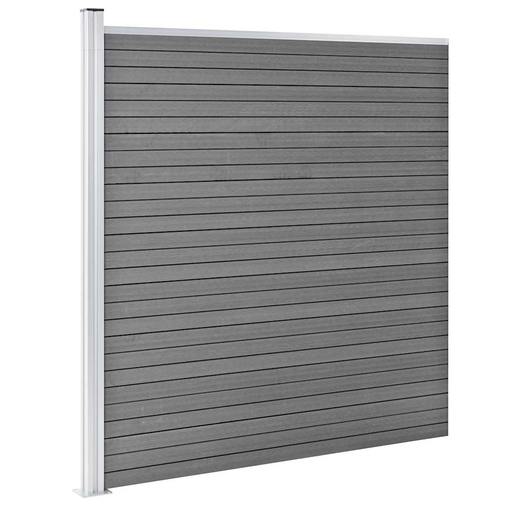 Πάνελ Περίφραξης Γκρι 1218 x 186 εκ. από WPC - PAKOBAZAAR