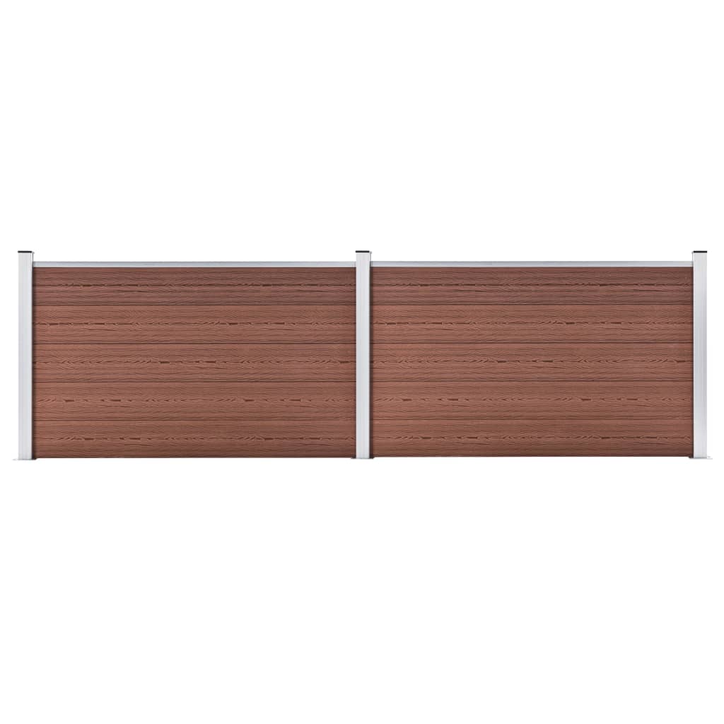 Πάνελ Περίφραξης Καφέ 353 x 106 εκ. από WPC - Pakobazaar