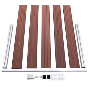 Πάνελ Περίφραξης Καφέ 353 x 106 εκ. από WPC - Pakobazaar