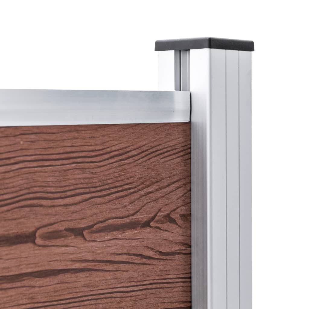 Πάνελ Περίφραξης Καφέ 699 x 106 εκ. από WPC - Pakobazaar