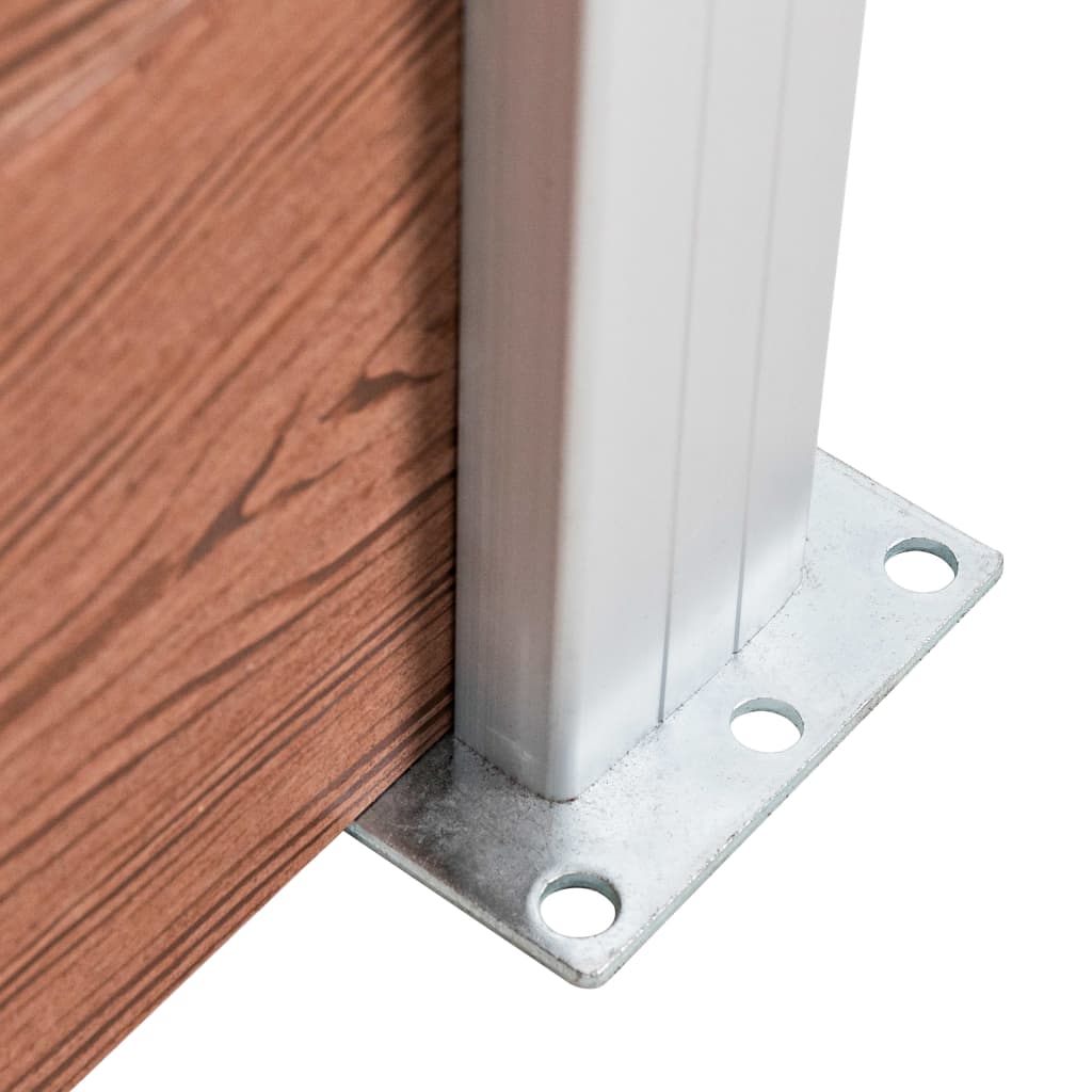 Πάνελ Περίφραξης Καφέ 699 x 106 εκ. από WPC - Pakobazaar