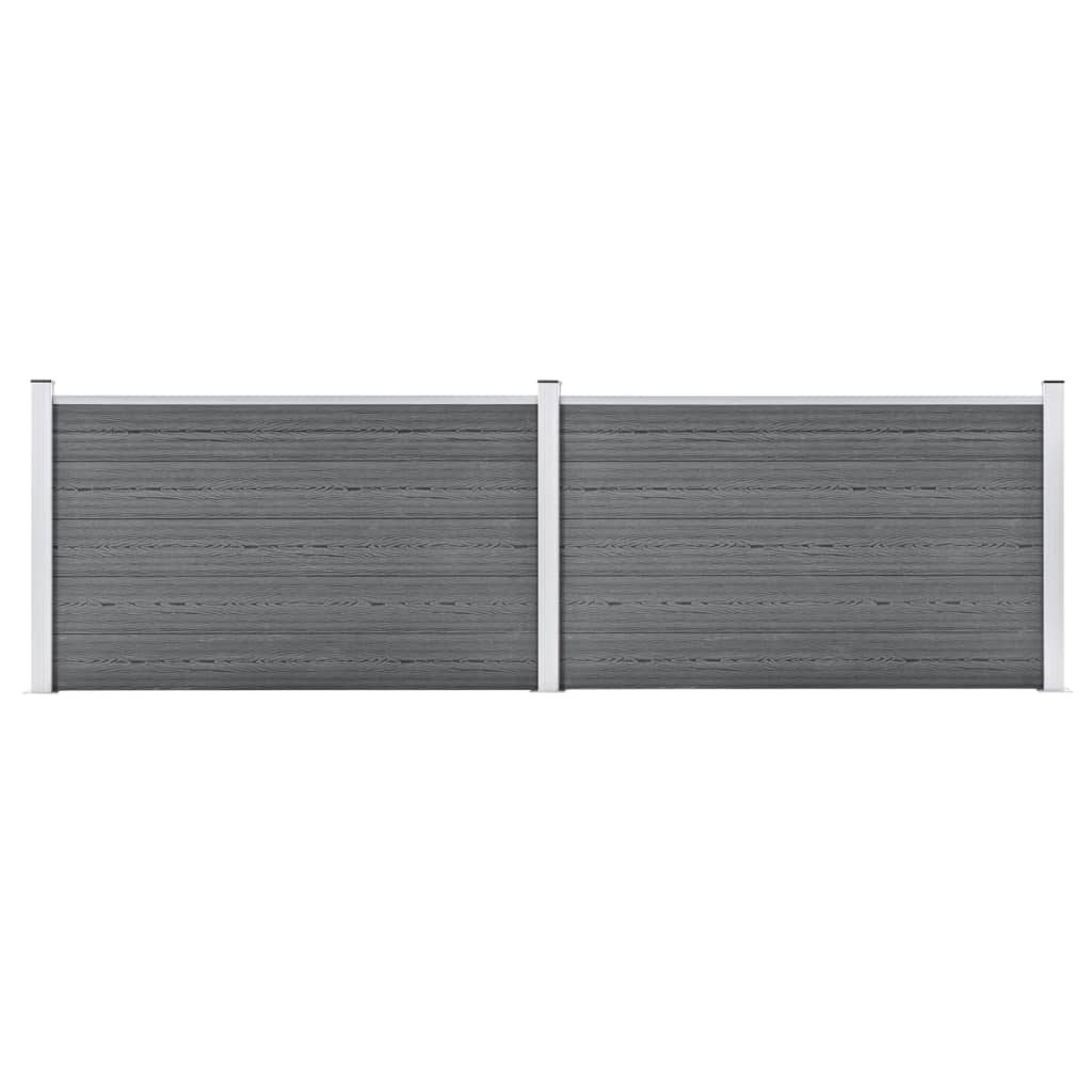 Πάνελ Περίφραξης Γκρι 353 x 106 εκ. από WPC - PAKOBAZAAR