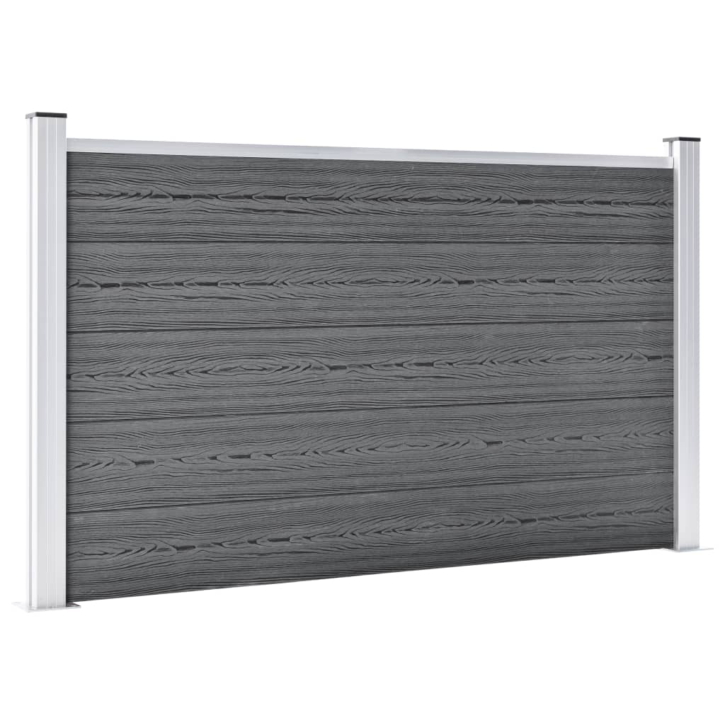 Πάνελ Περίφραξης Γκρι 353 x 106 εκ. από WPC - PAKOBAZAAR