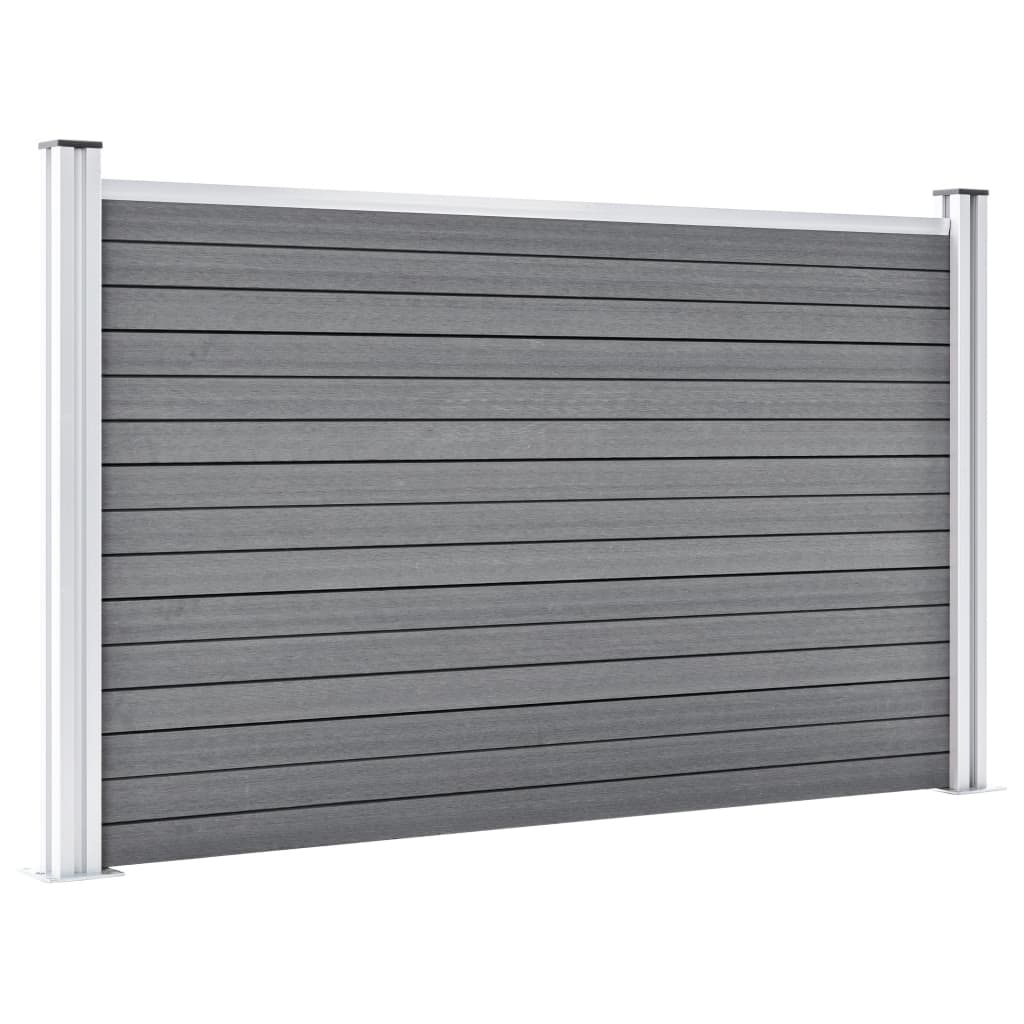 Πάνελ Περίφραξης Γκρι 353 x 106 εκ. από WPC - PAKOBAZAAR