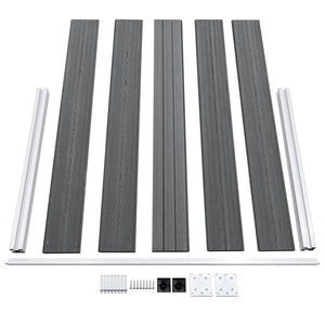 Πάνελ Περίφραξης Γκρι 353 x 106 εκ. από WPC - PAKOBAZAAR