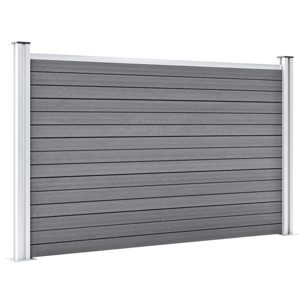 Πάνελ Περίφραξης Γκρι 526 x 106 εκ. από WPC - PAKOBAZAAR