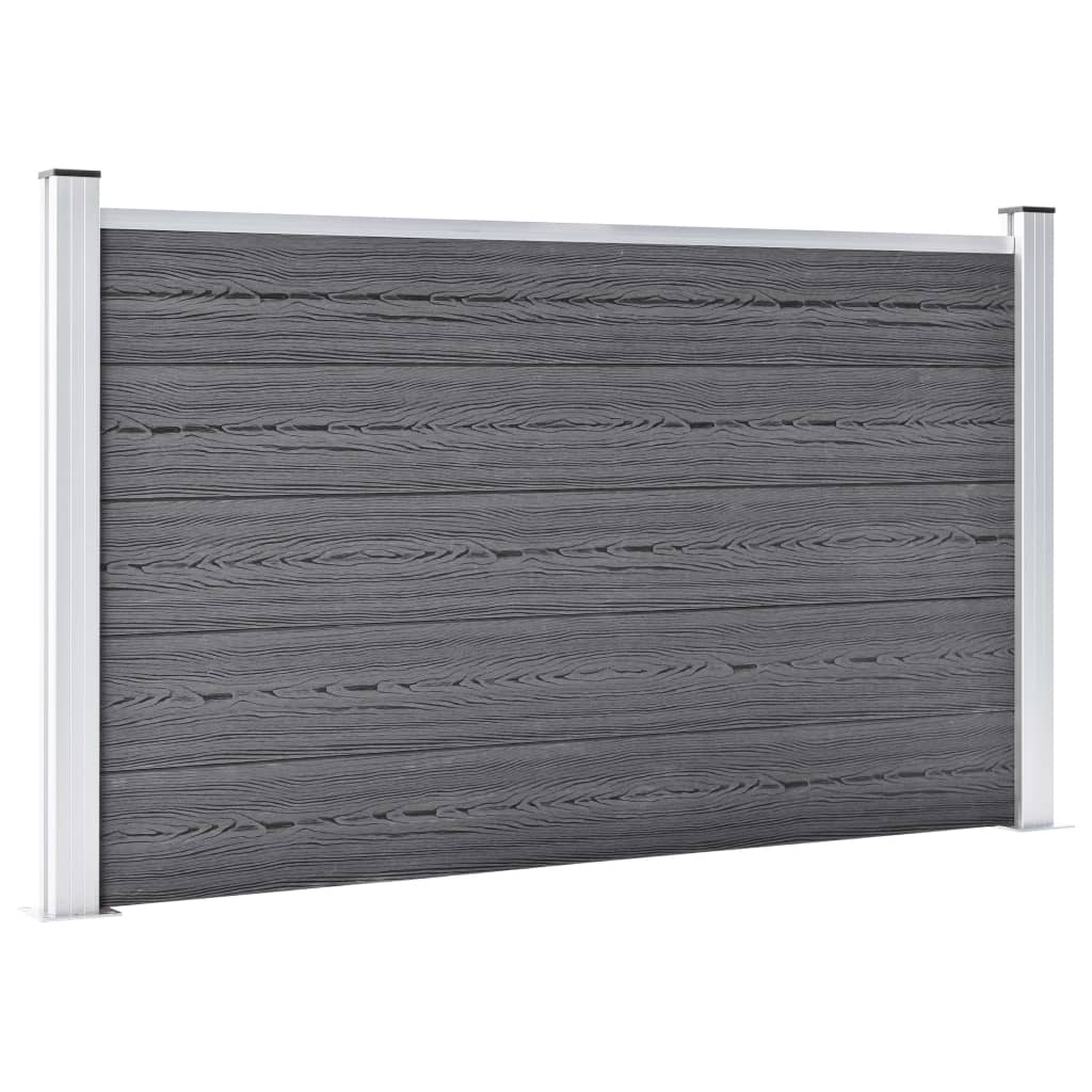 Πάνελ Περίφραξης Γκρι 872 x 106 εκ. από WPC - PAKOBAZAAR